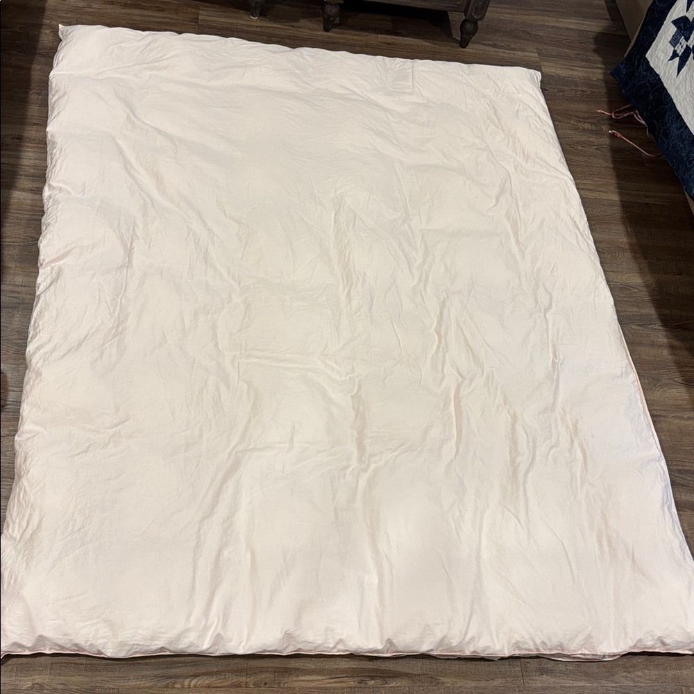 Pottery Barn Kids Pale Pink Super Soft Organic Duvet Cover Twin and PB Insert - Picture 2 of 7
